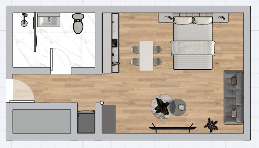 Studio avec Vue sur Jardin