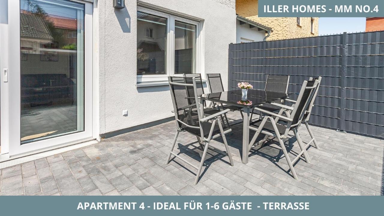 Illler Homes Memmingen Moderne Fewos für bis zu 7 Pers mit Küche & Parkplätzen, teilweise mit Terrasse - B&B Memmingen