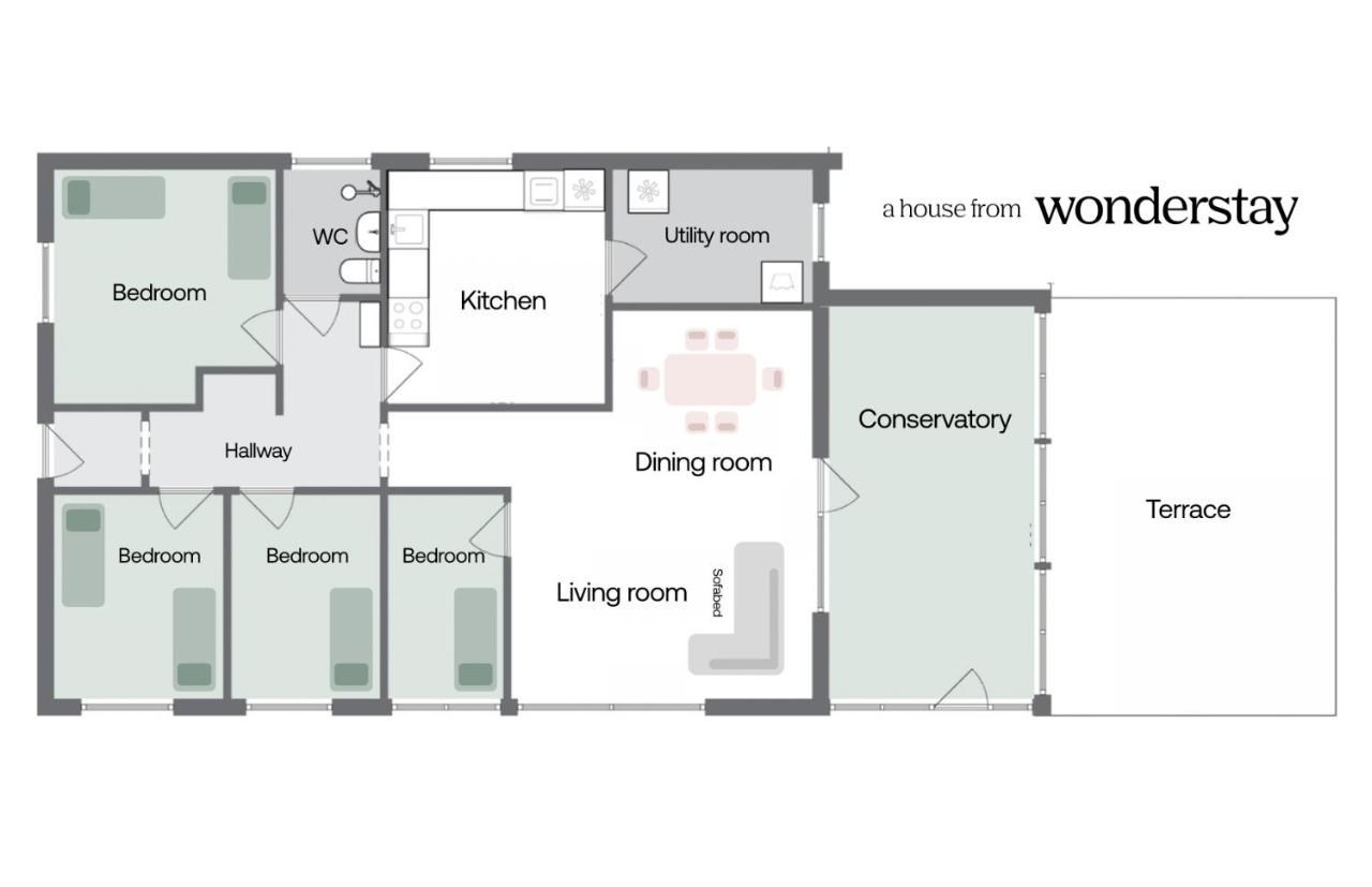 The Lucky Peer - 110m2 house 4 bedroom house - full kitchen & free parking - Chambres d'hôtes Odense