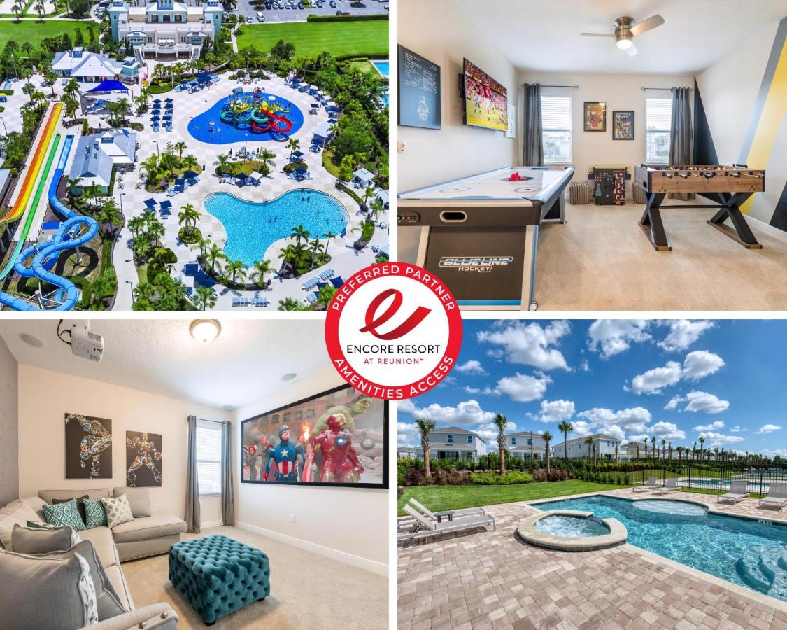 Posh Home With Media And Game Room Near Disney With Waterpark & Resort Access At Encore Resort - 7659Ff - B&B Kissimmee