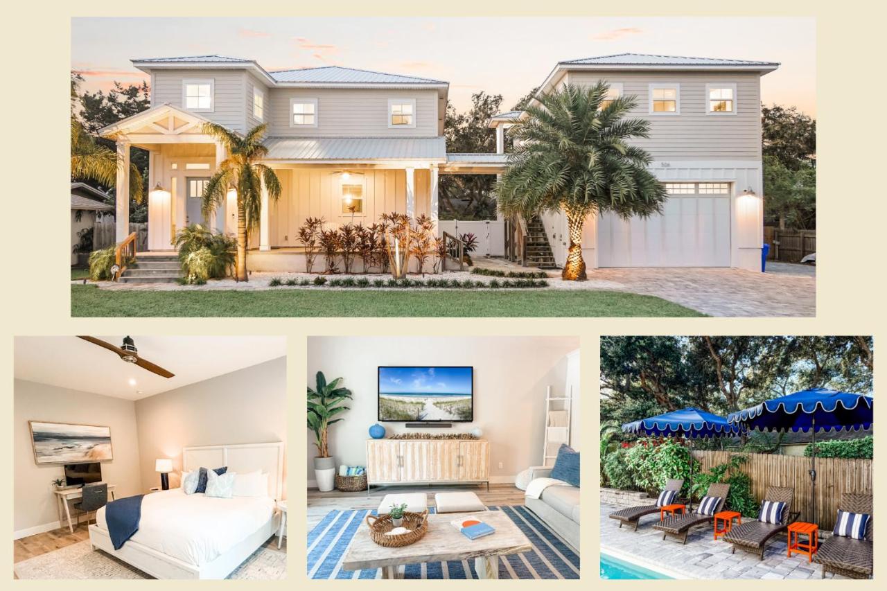 Sauna Pool Hot Tub Cart Beach - Sleeps 19 - B&B Saint Augustine