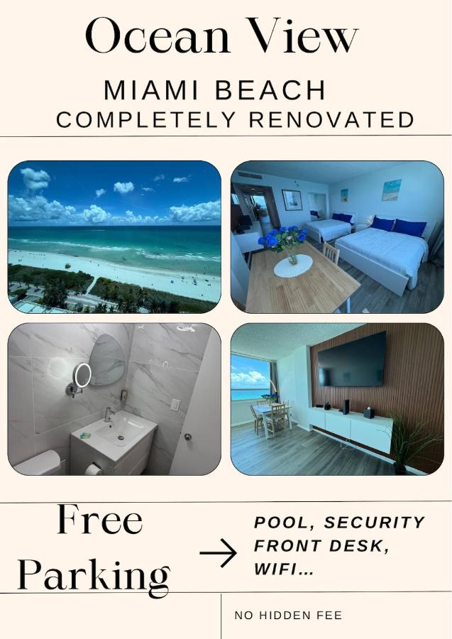 1701 - Studio Ocean Front Free Parking Pool - B&B Miami Beach