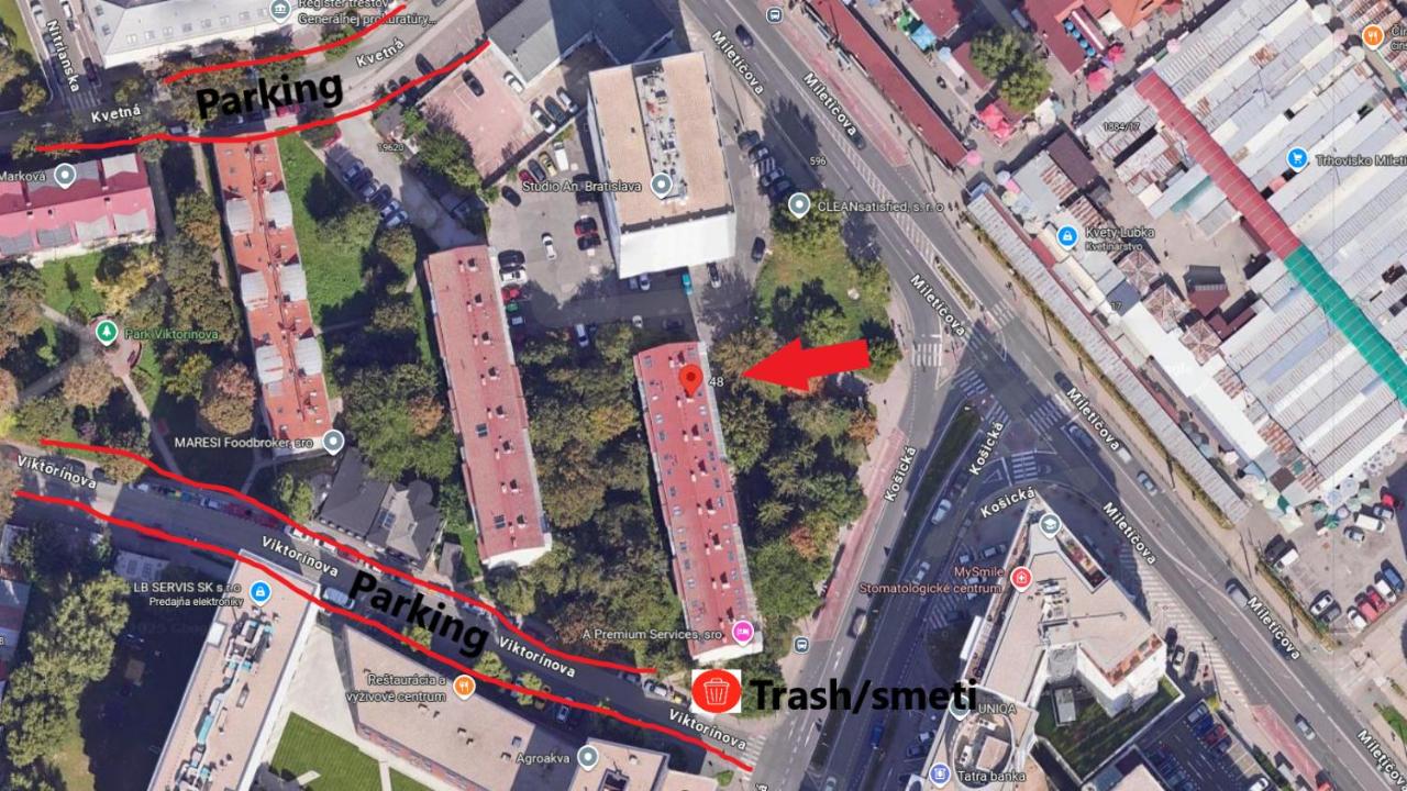 Mileticova street, keyless, AC - B&B Nivy