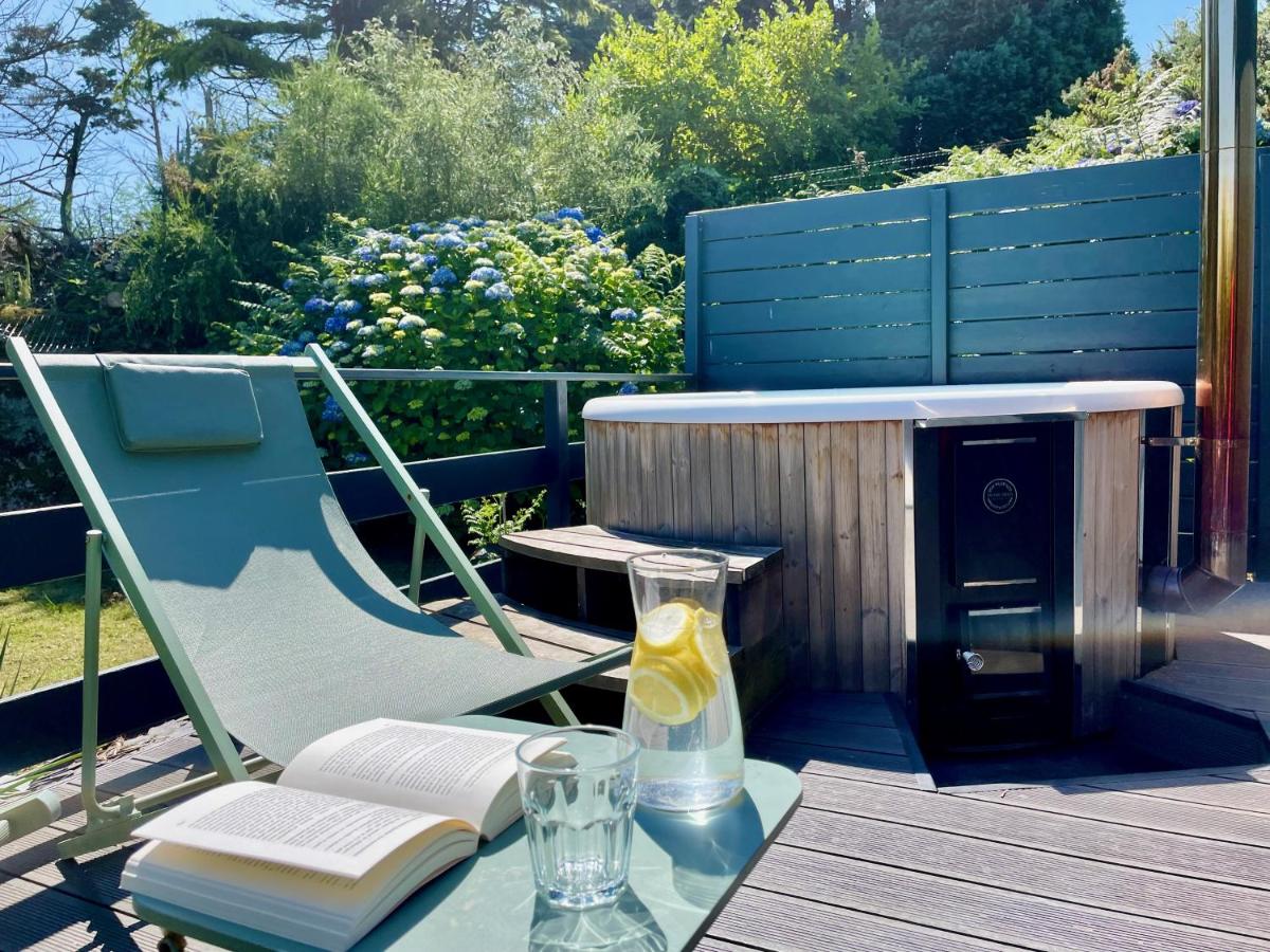 Scorfel Lodge, Northwood, Bain nordique, terrasse - B&B Trégastel