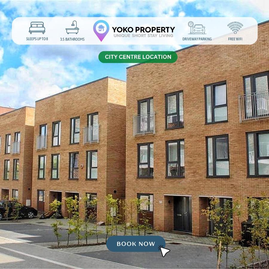 4 Bedroom 3 Bathroom House • Sleeps 8 • City Centre • Driveway Parking • Fast Wifi • Yoko Property - B&B Milton Keynes