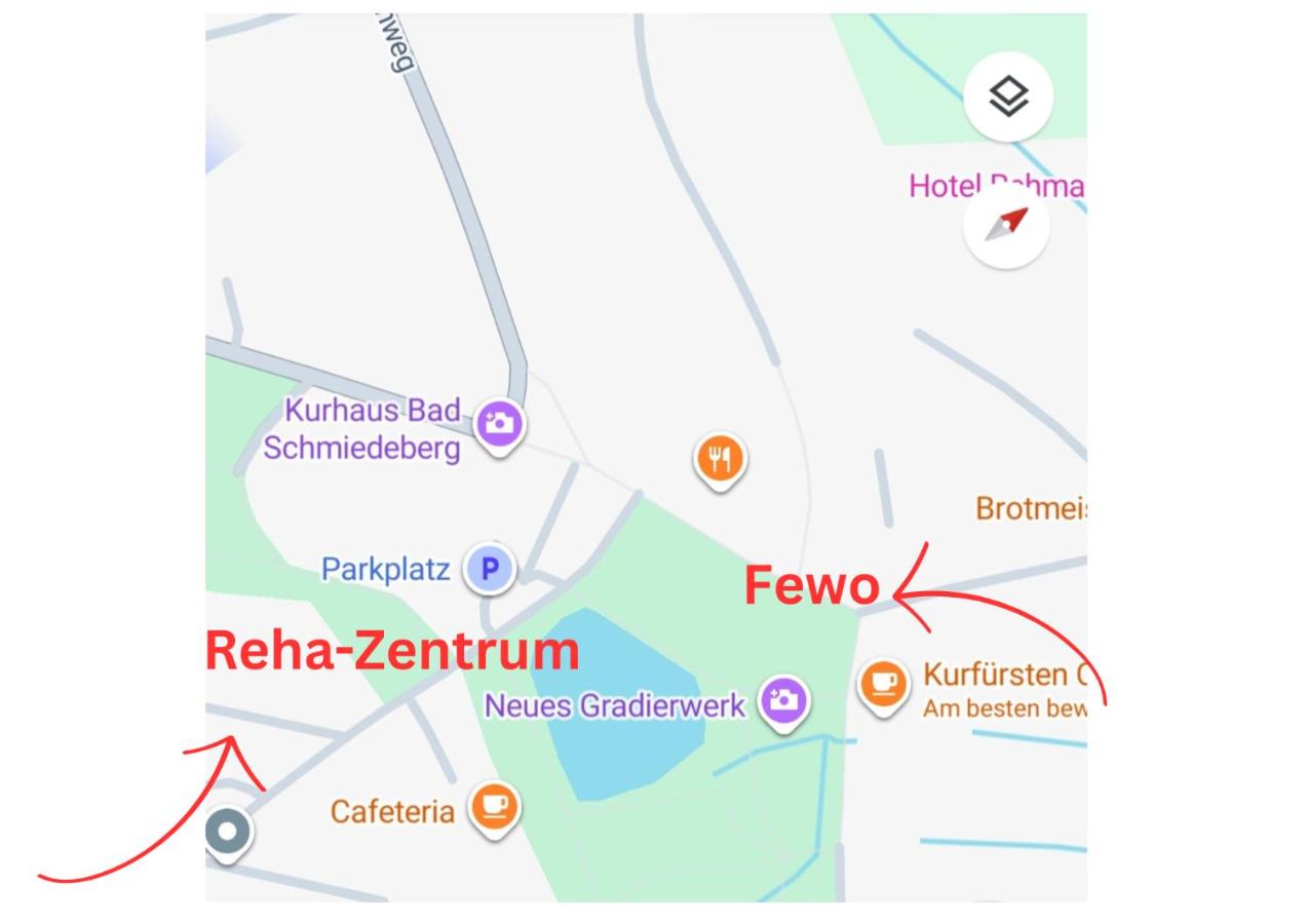 Im Herzen der Kurstadt, Balkon, Küche, Blick ins Grüne, radfreundlich - Chambres d'hôtes Bad Schmiedeberg