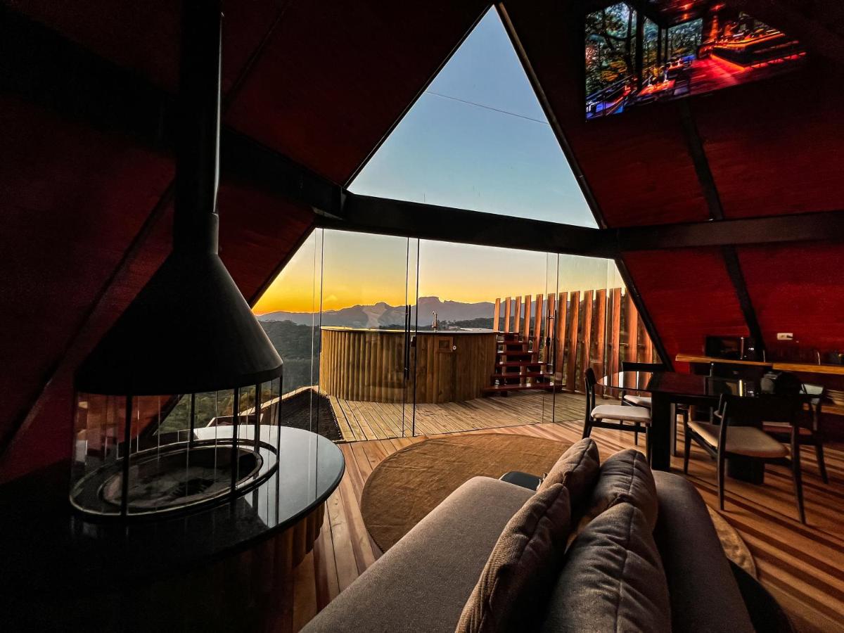 Chalé com jacuzzi e sauna seca HS35 - Ferienwohnung Campos do Jordão