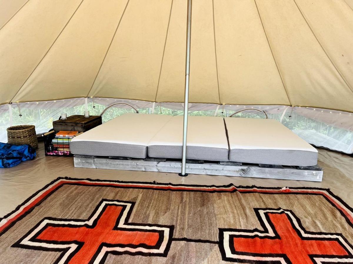 Rustic Bell Tent on Working Farm in New York with Views of the Adirondacks - B&B Westport