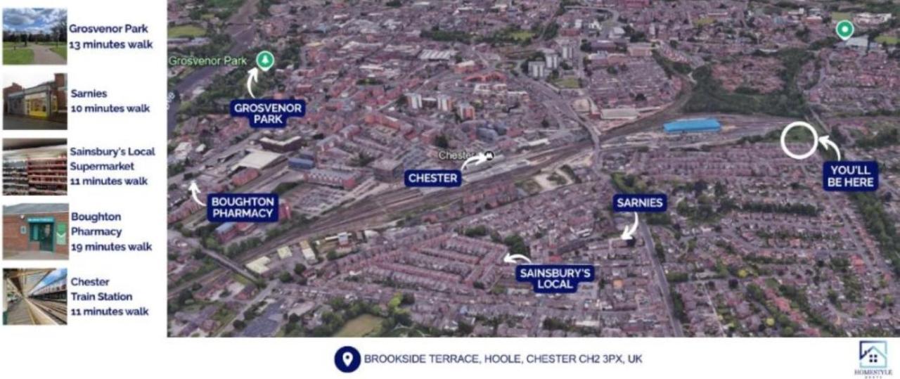 Charming 3BDR House By Homestyles Hosts Short Lets & Serviced Accommodation Hoole With Free Parking & Free WiFi - B&B Chester