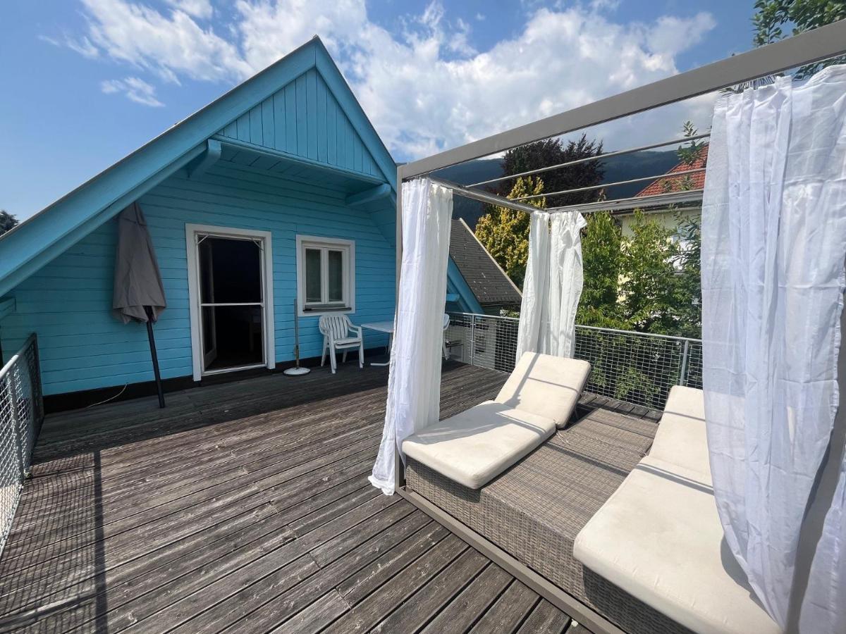 Blaues Haus Ferienwohnung Bodensdorf Ossiacher See Gerlitzen Alpe - Chambres d’hôtes Bodensdorf