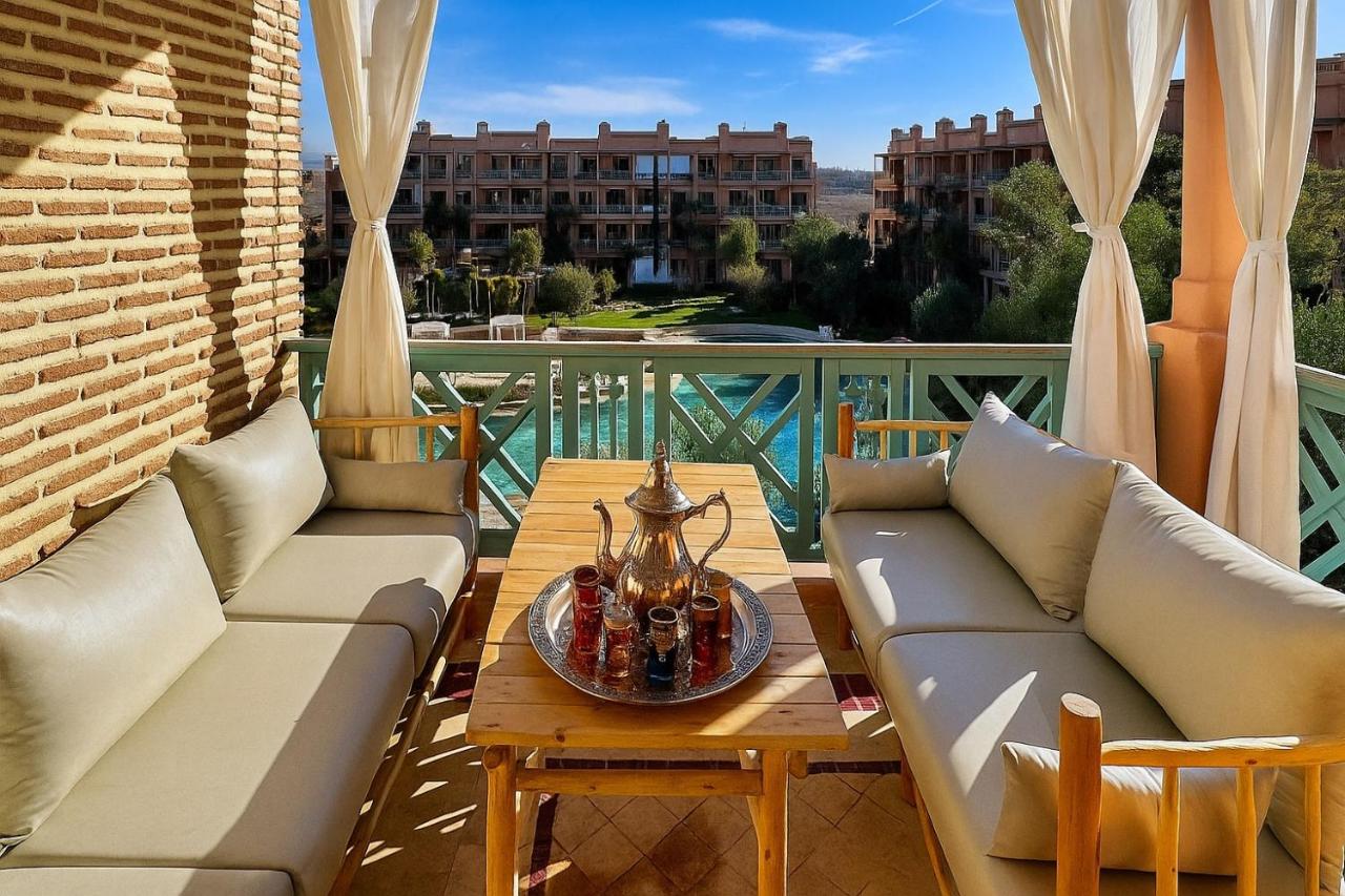 Chic Moroccan Vibes & Pool View - 2BR - B&B Marrakesh