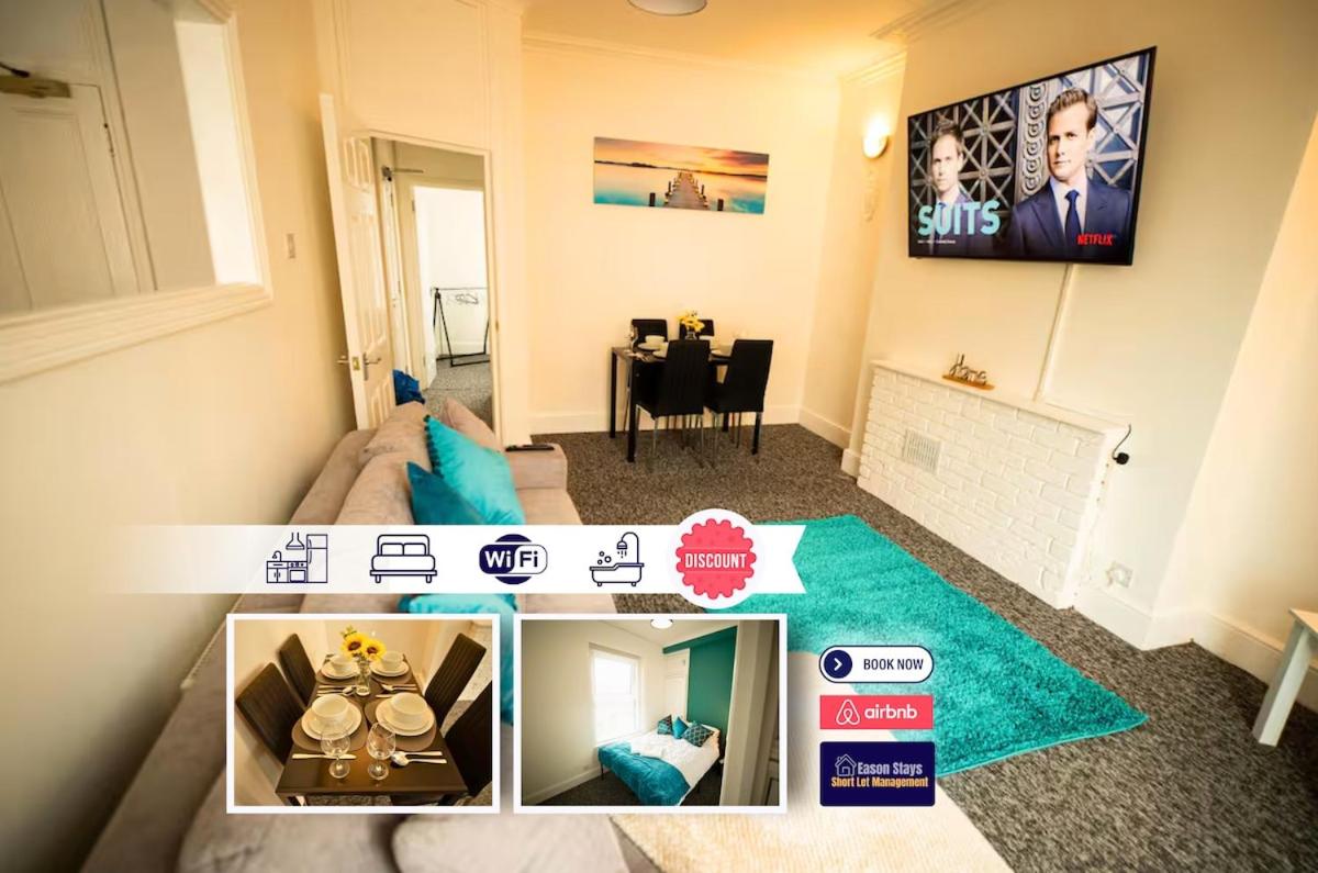 One BR Flat By Eason Stays Short Lets & Serviced Accommodation Lowestoft With Free Parking - B&B Lowestoft