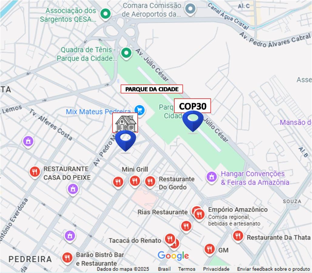 Próximo ao Hangar, Sede COP 30 - B&B Belém