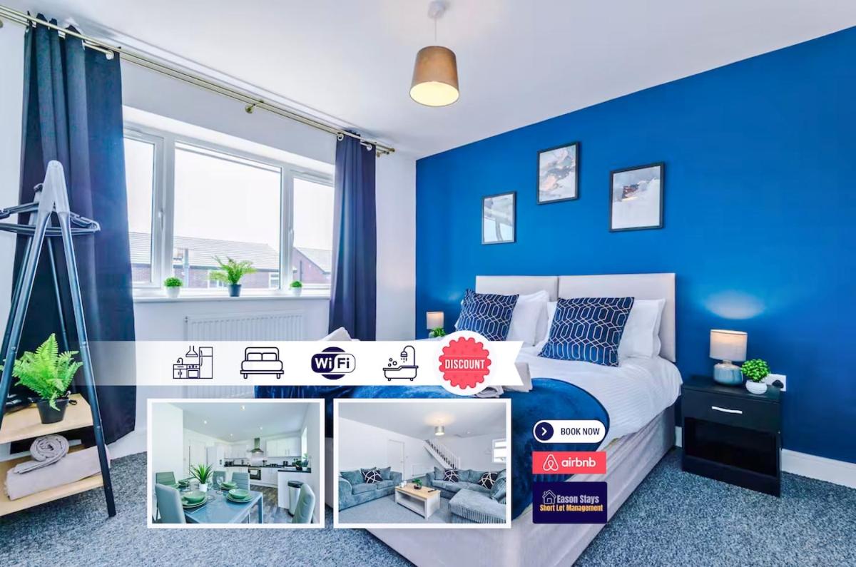 4 BDR House By Eason Stays Short Lets & Serviced Accommodation St Helens With Free Parking - Chambres d’hôtes St Helens