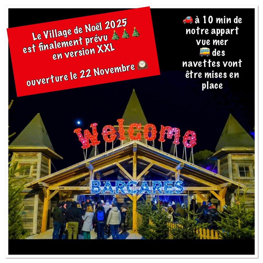 Front de mer, appart 2 à 4 pers, parking privé, Wifi fibre, proche des commerces, Kanumera Barcarès - B&B Le Barcarès