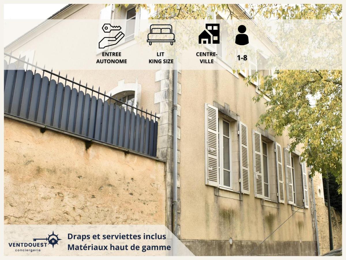 Maison de charme, 8 pers, centre-ville de Château Gontier - B&B Château-Gontier