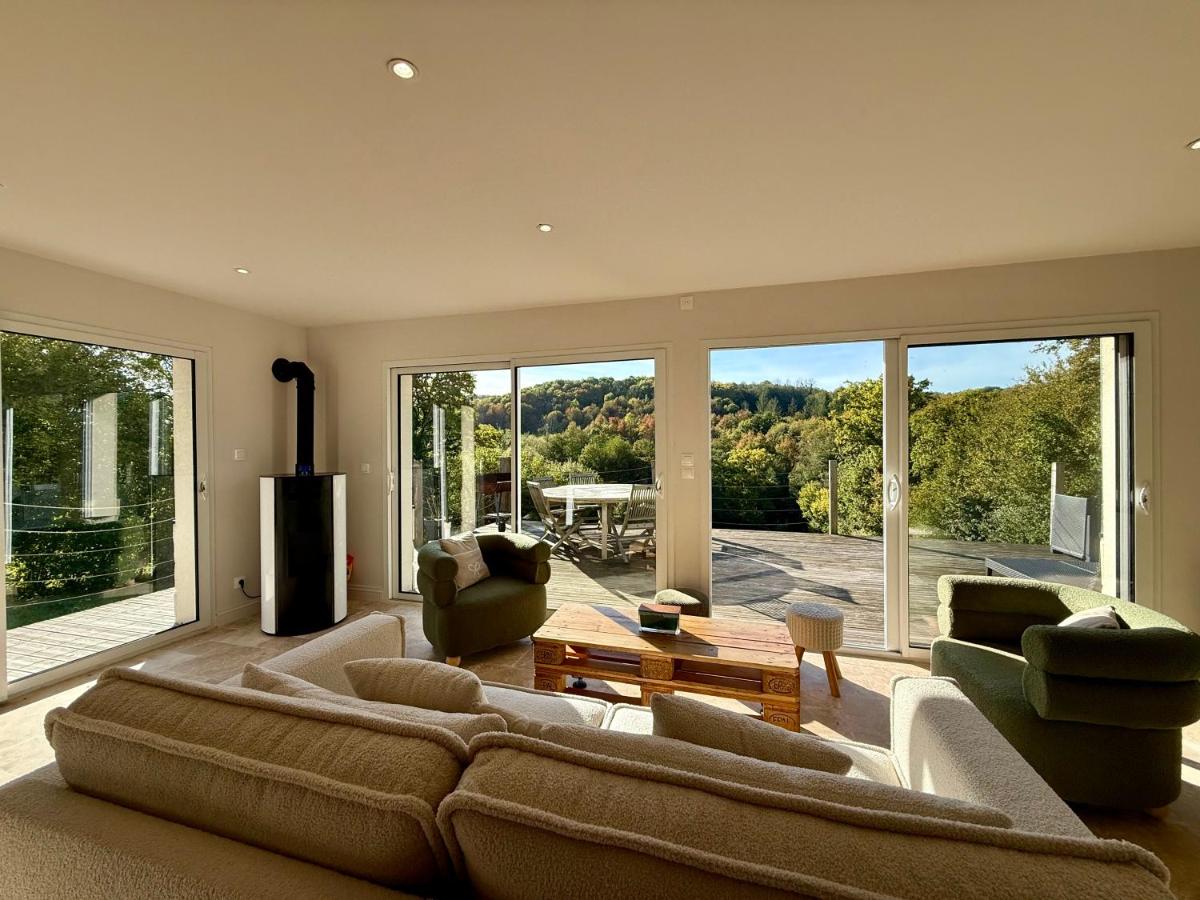 Maison en pleine nature vue exceptionnelle avec sauna et bain nordique - Chambres d'hôtes Le Mesnil-Simon