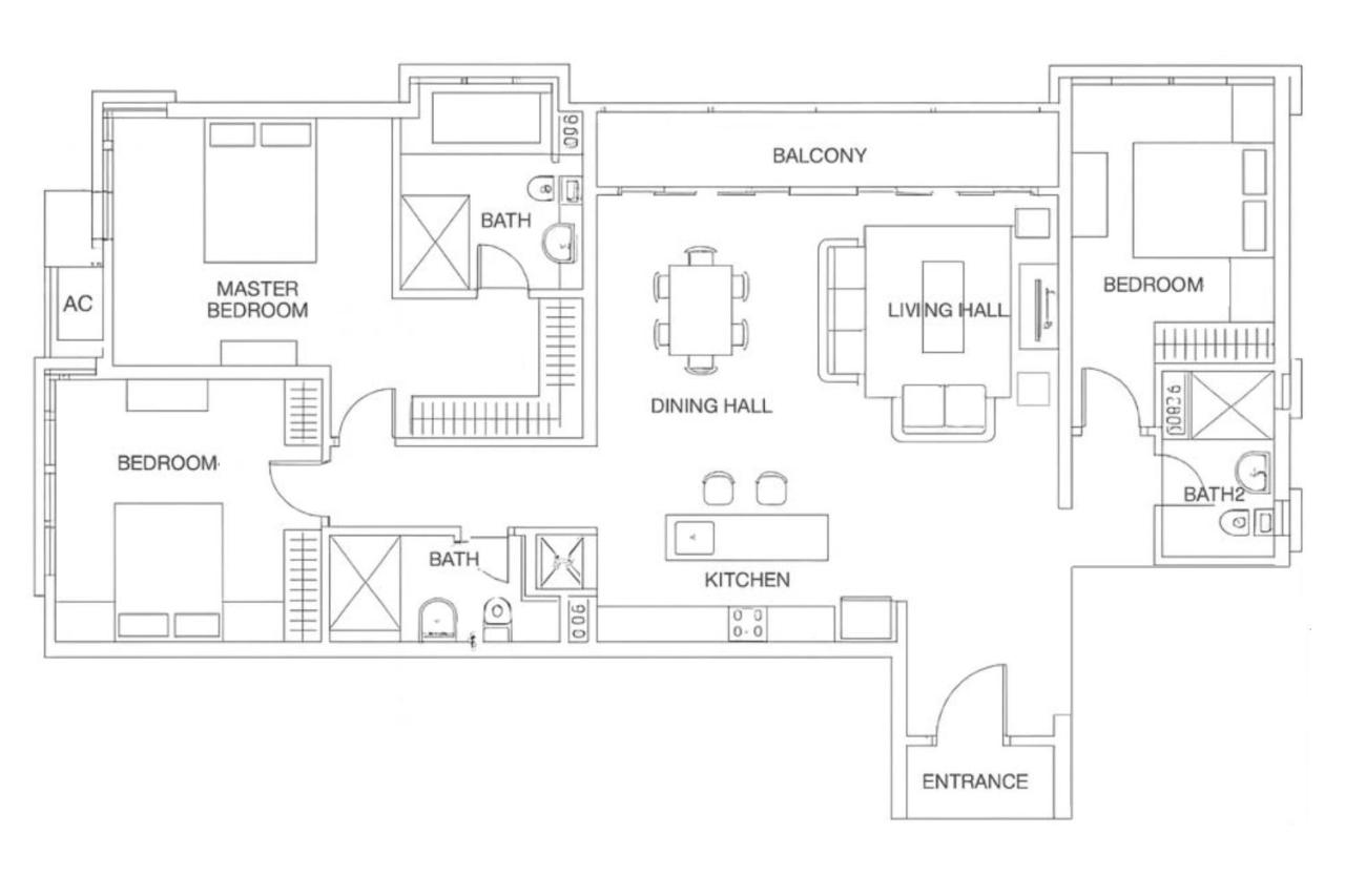 Superior Appartement met 3 Slaapkamers