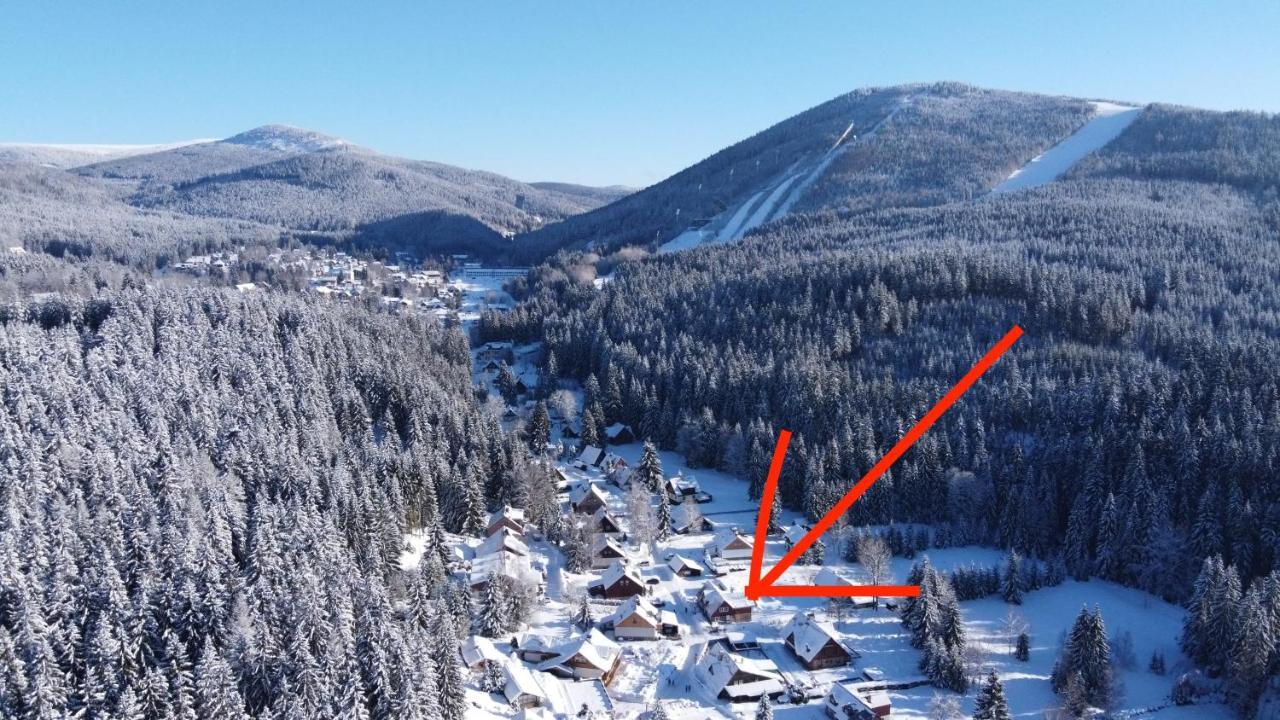 Chalet Schäfer s vyhřívaným bazénem se slanou vodou a saunou - B&B Harrachov