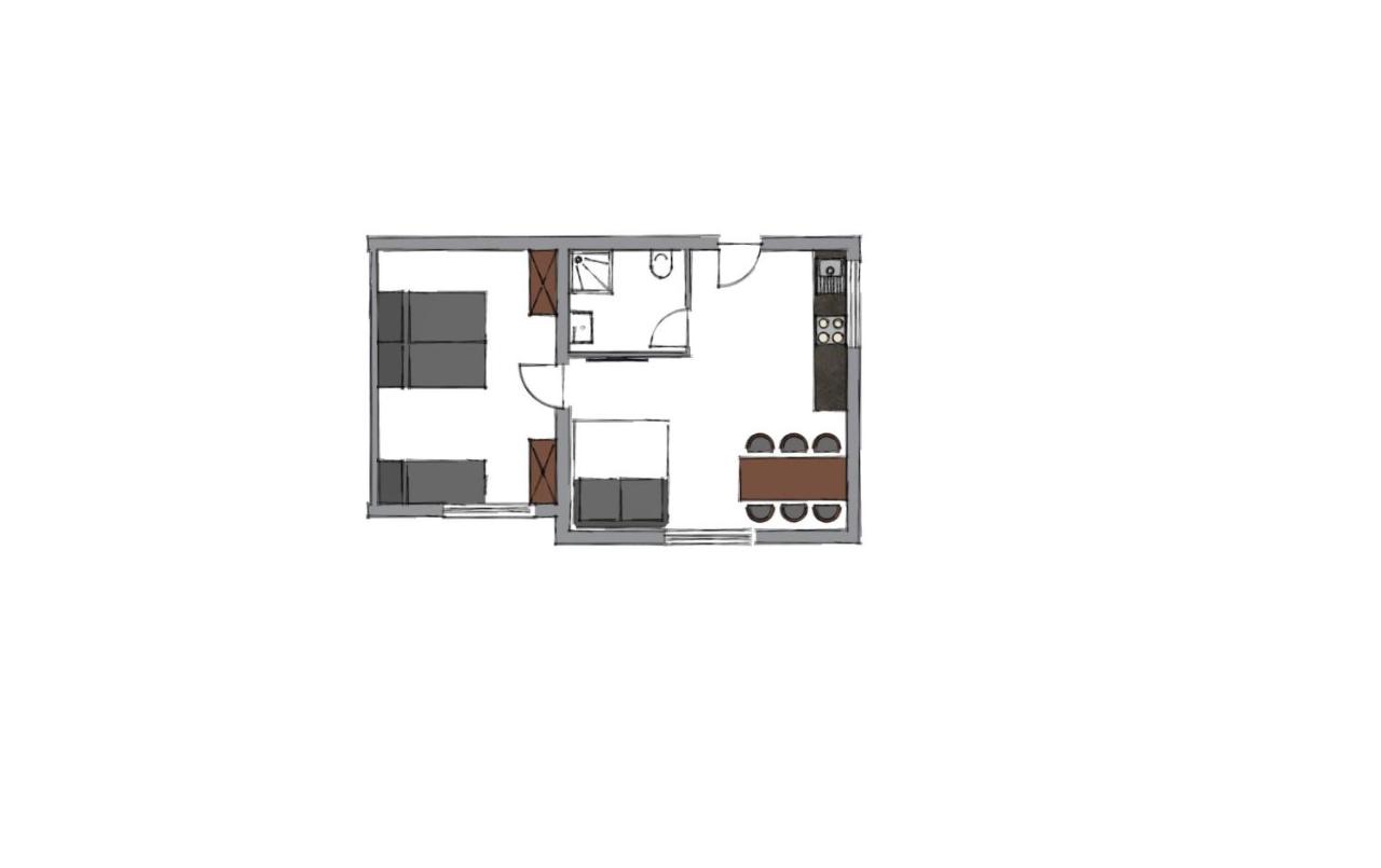 Apartamento de 1 dormitorio con ducha