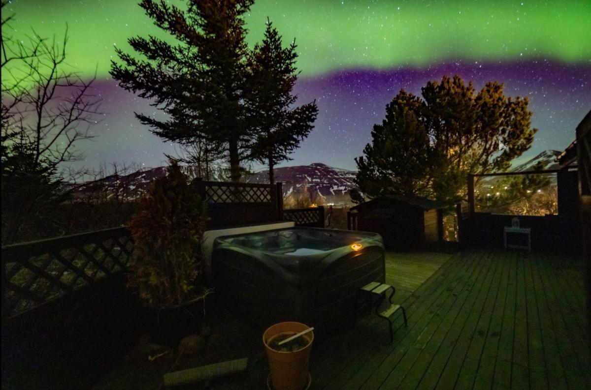Cheerful forest cabin Fireplace and Hot tub - B&B Akranes