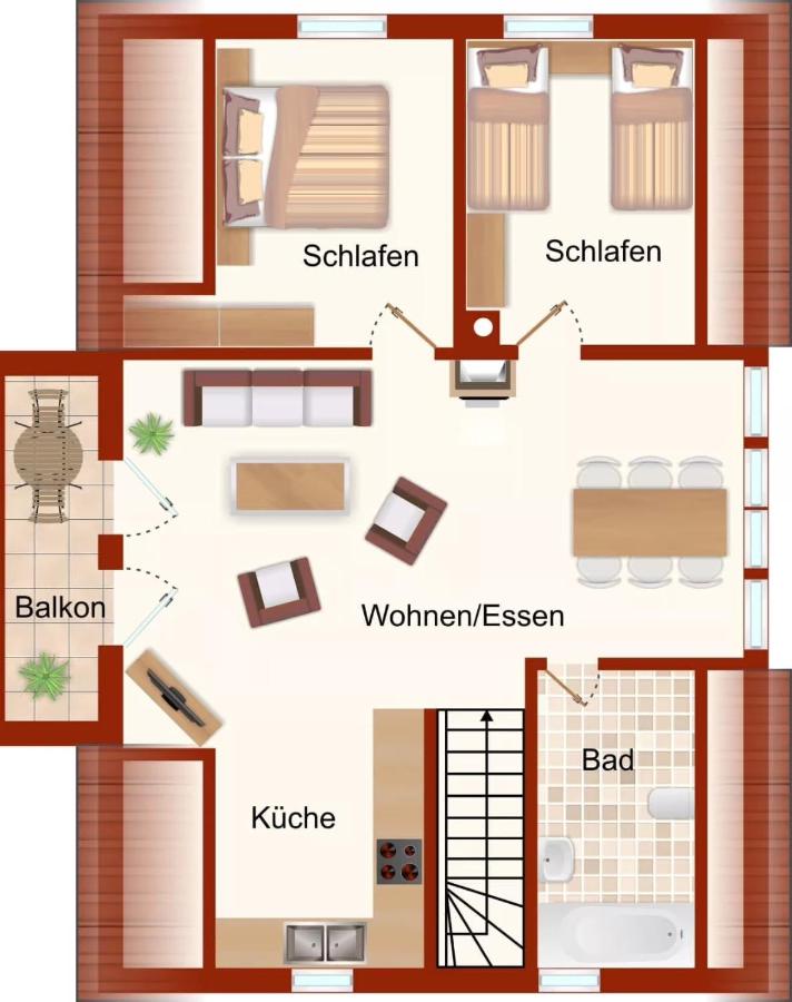 Reethaus Königshörn Haus am Meer mit eingezäuntem Grundstück Hunde willkommen - Ferienwohnung Glowe