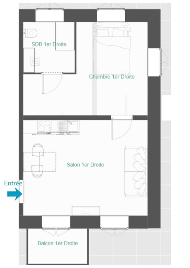 Le Box Office 2 pièces proche Colmar - B&B Holtzwihr