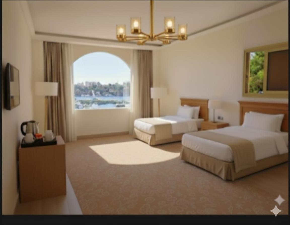 Tweepersoonskamer met 1 of 2 Bedden en Uitzicht op Zee