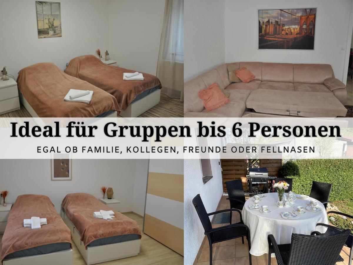 Apartment Karin - Modern ausgestattet und ideal für Gruppen bis 6 Personen und Hund, egal ob Familie, Kollegen oder Freunde, 85qm mit Terasse und eigenem Stellplatz - B&B Riegelsberg