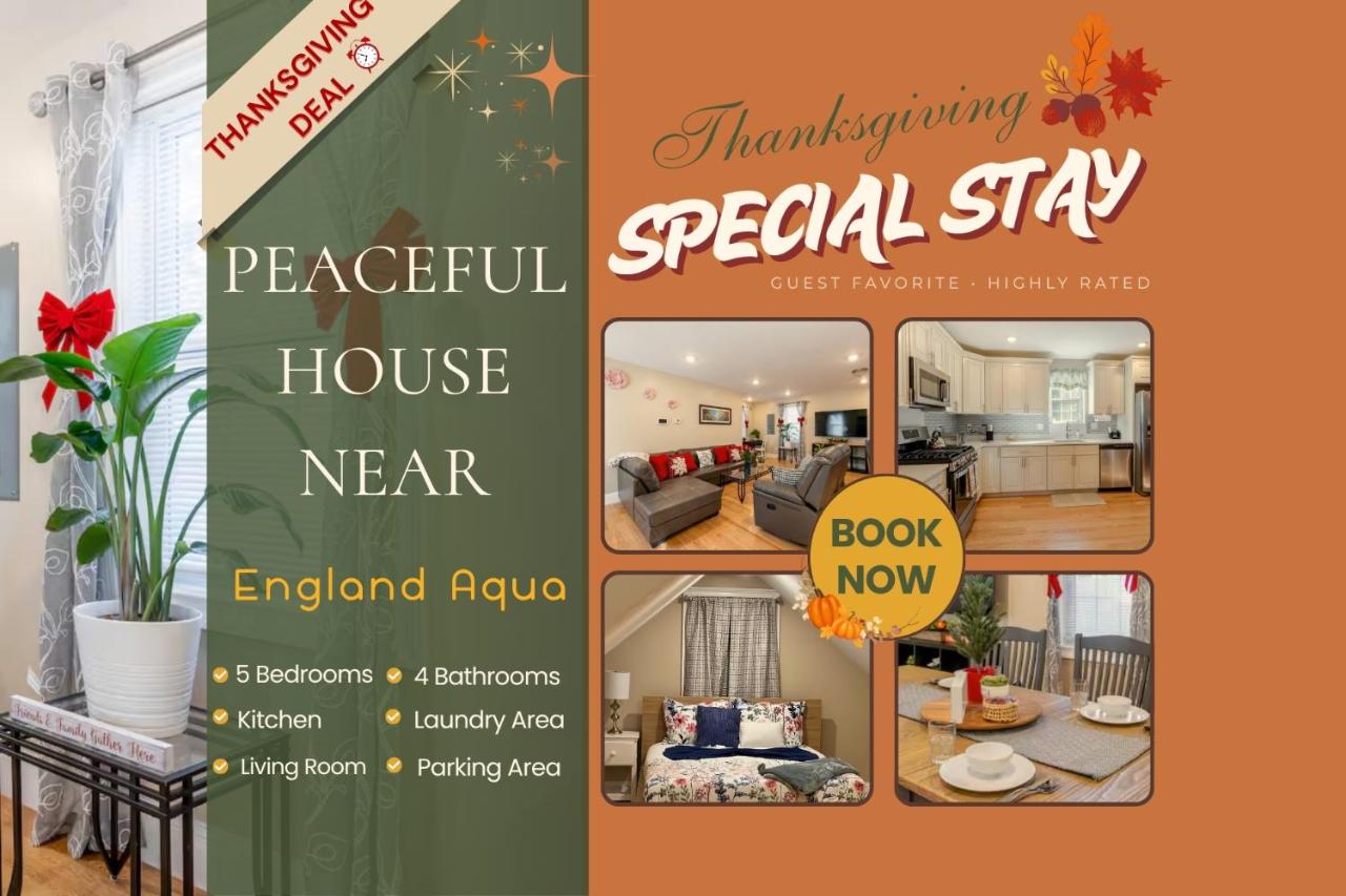 284 - 5BR Boston - Peaceful House near England Aqua - B&B Quincy