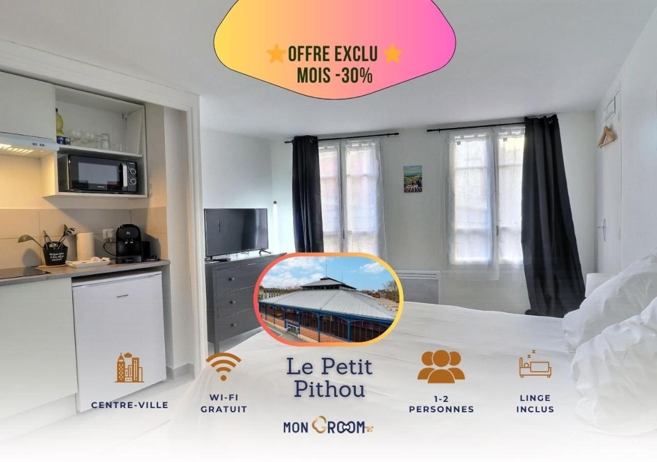 Le Petit Pithou 1 - studio équipé au coeur de la ville - B&B Troyes