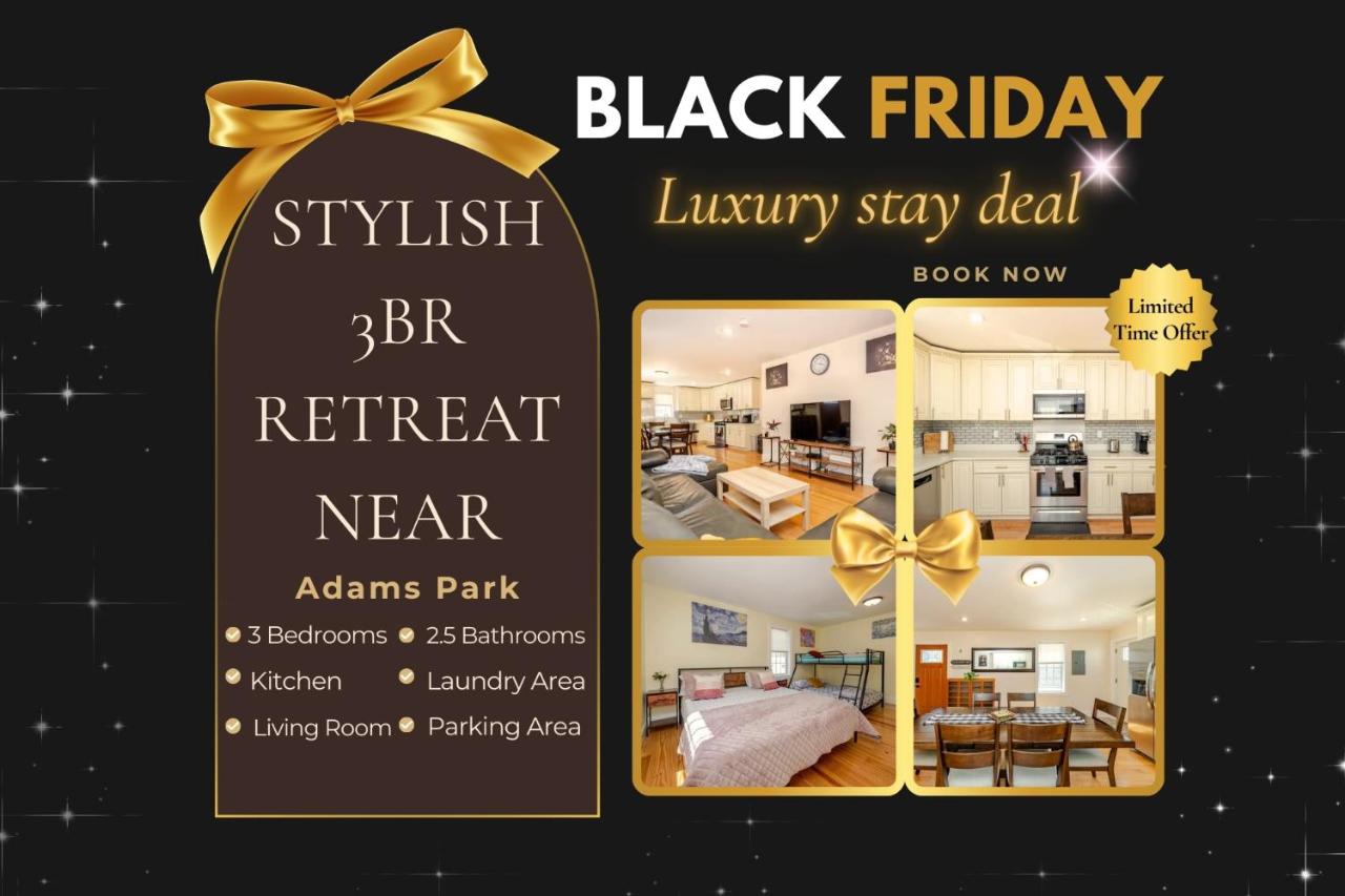 37 - 3BR Quincy - Cozy Townhouse near Adams Park - B&B Quincy