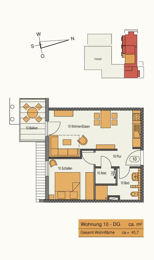 Rodehuus Wohnung 10 - Ferienwohnung Borkum