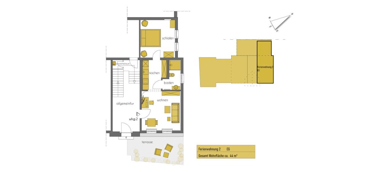Commandeur-Huus Wohnung 2 - Bed and Breakfast Borkum