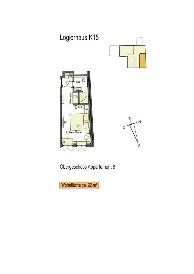 Logierhaus K15 Appartement 8 - Ferienwohnung Borkum