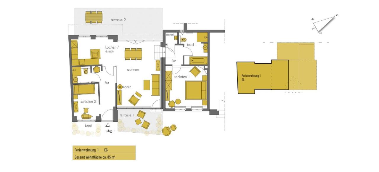 Commandeur-Huus Wohnung 1 - Ferienwohnung Borkum