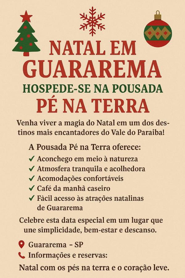 POUSADA PE NA TERRA EM GUARAREMA - B&B Guararema