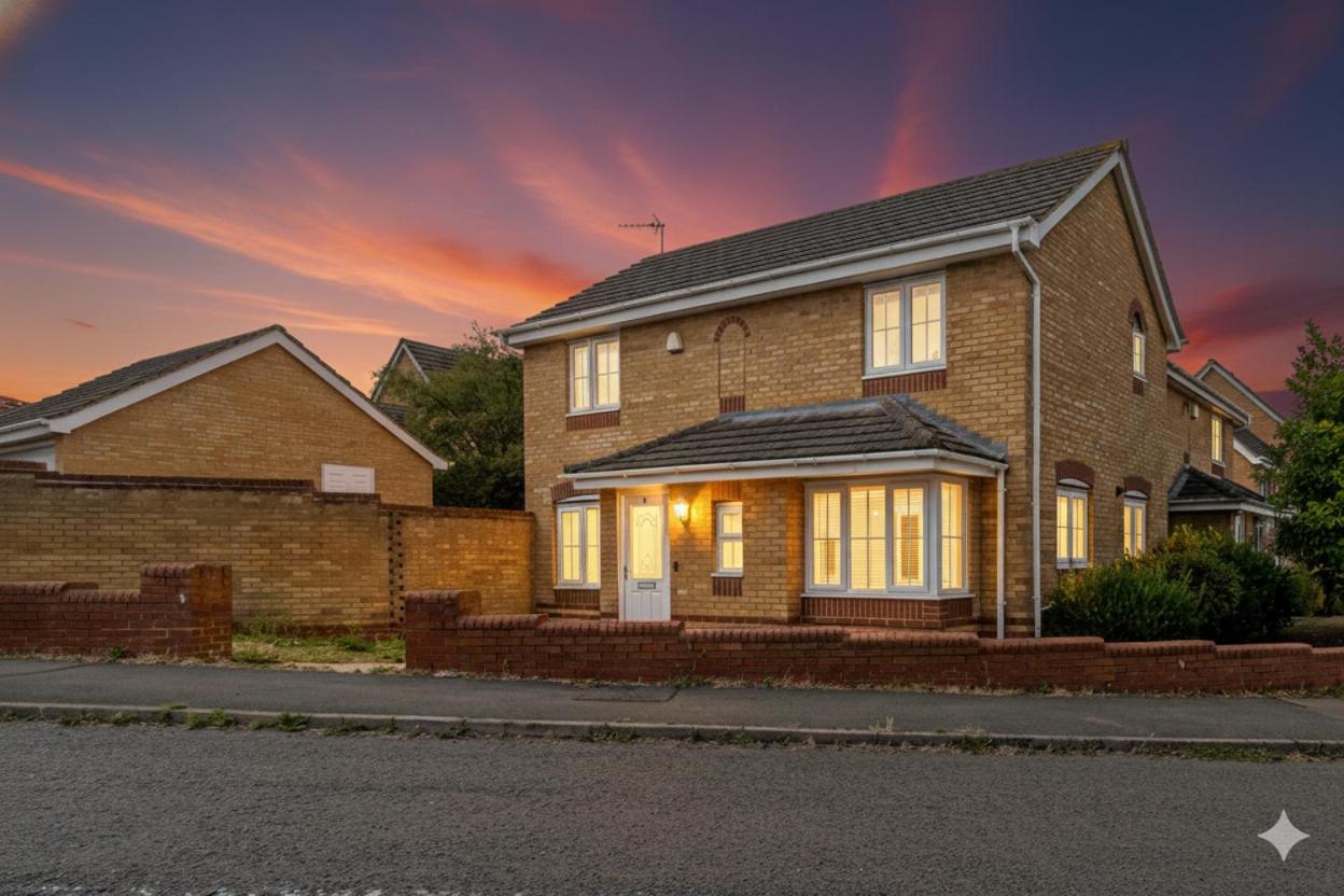 Modern & comfy 4 bedrooms Corby house free parking - Ferienwohnung Great Oakley