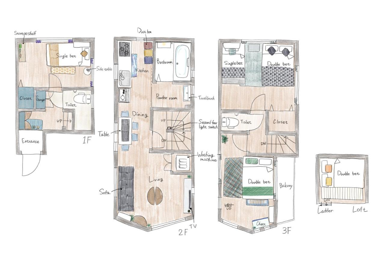 SG5371 Entire Villa with Parking, 3-Min to Shinjuku, Visit Shibuya Crossing! Family home for 8 people - Chambres d'hôtes Tokyo