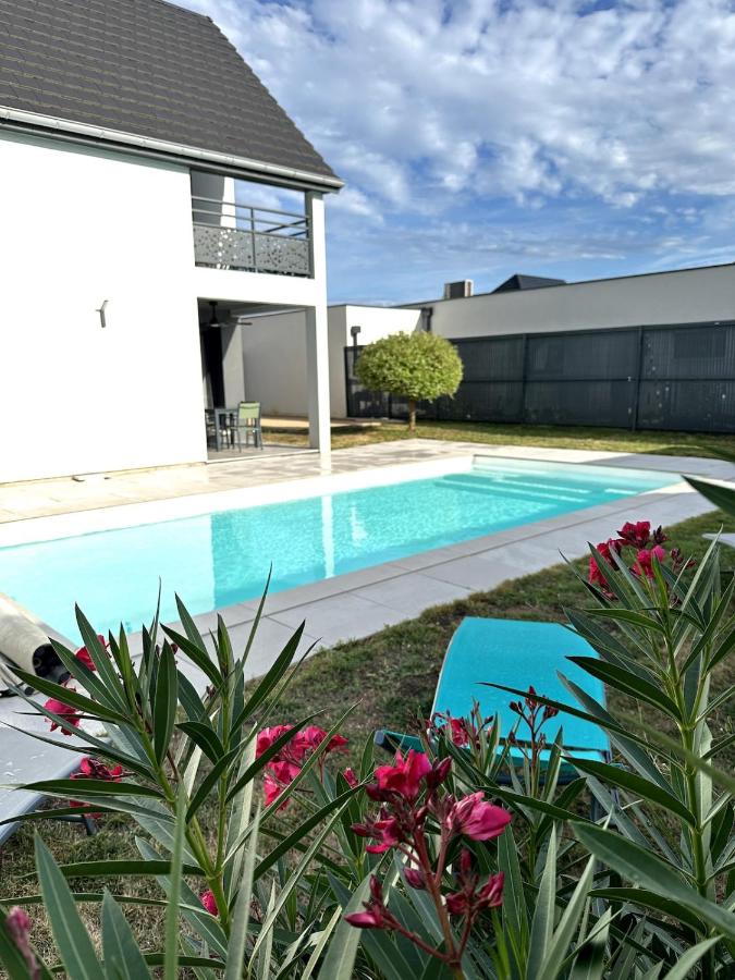 Maison moderne piscine & pétanque - 10 min colmar - Bed and Breakfast Logelheim