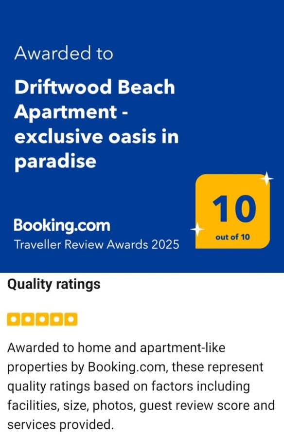 Driftwood Beach Apartment "oasis in paradise" - Chambres d’hôtes Flic en Flac
