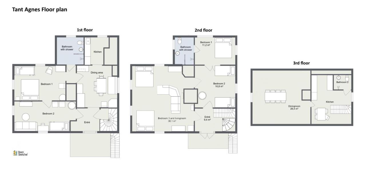 Villa mit Gartenblick