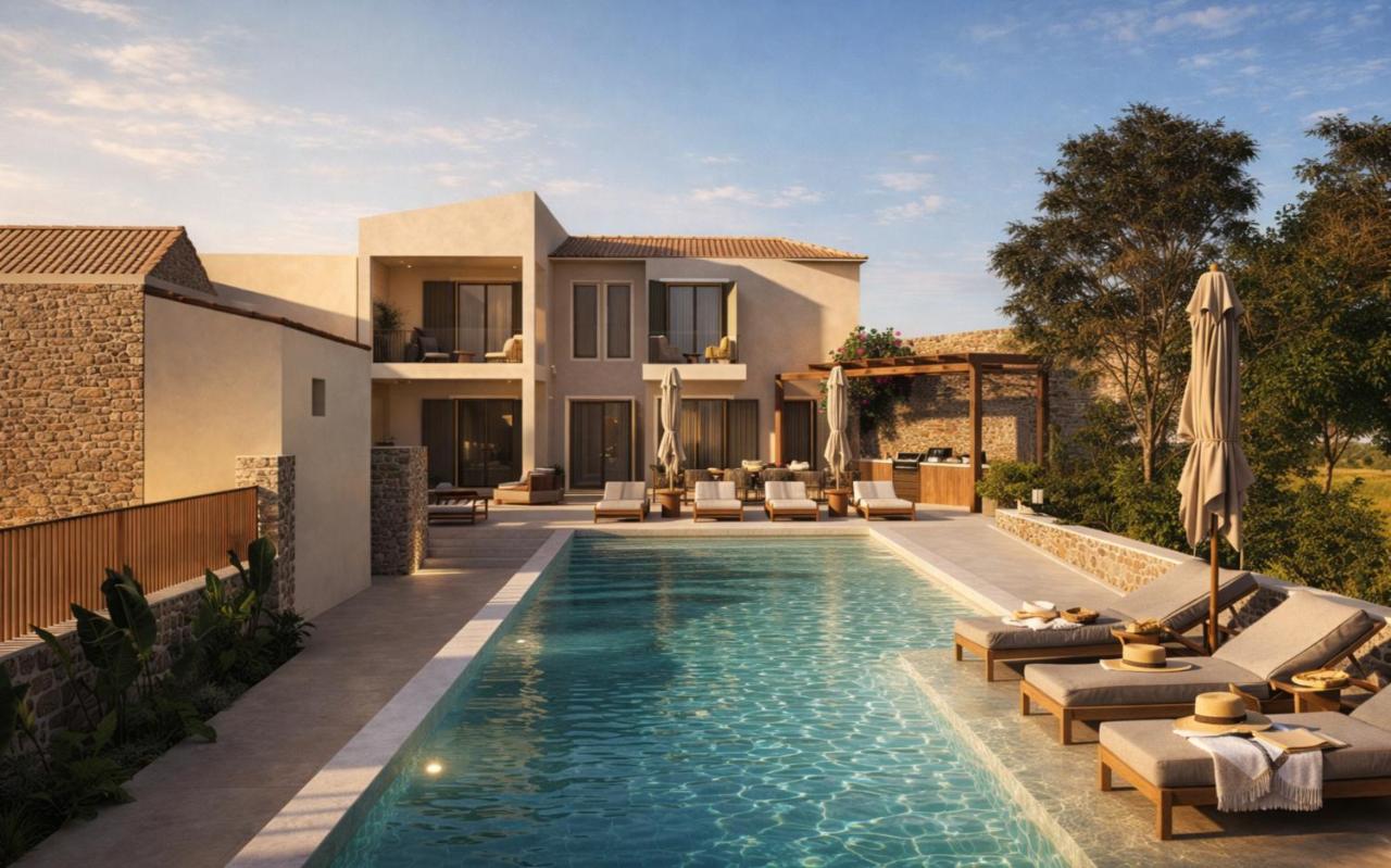 Casa Harmonia - 5 Bedroom Group Villa with Private Pool, Outdoor Cinema & Fire Pit - Chambres d'hôtes Pigí