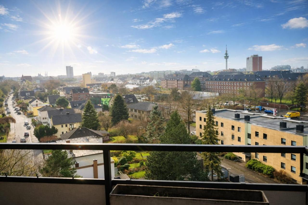 FeWo Möwennest in Bremerhaven Monteure Skyline Ausblick - B&B Bremerhaven