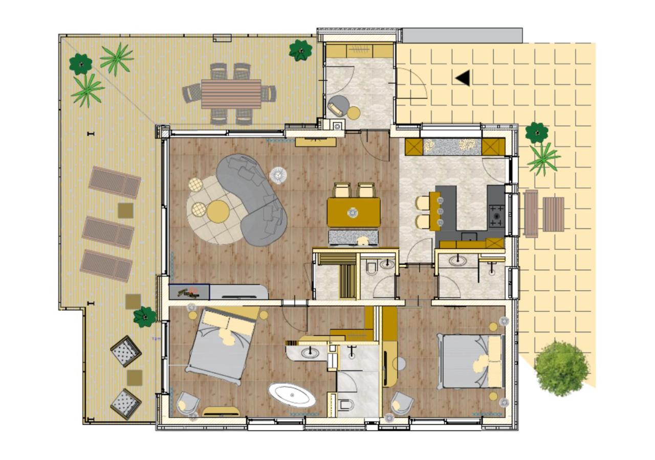 Ferienwohnung Seeluft mit Blick auf das Wasser