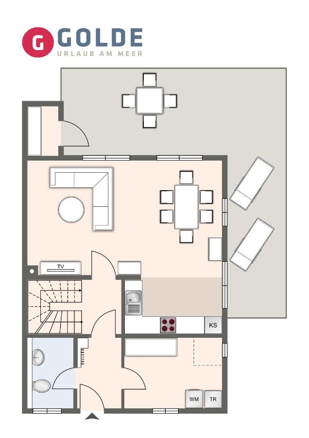 Westmarken Reetdachhaus Strandkontor - B&B Sankt Peter-Ording