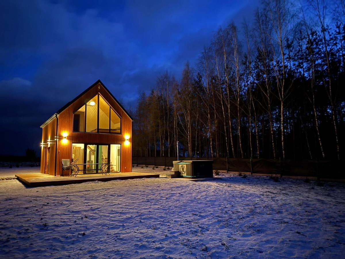 OAK House domek z balią w Serskim Lesie - B&B Las Dalny