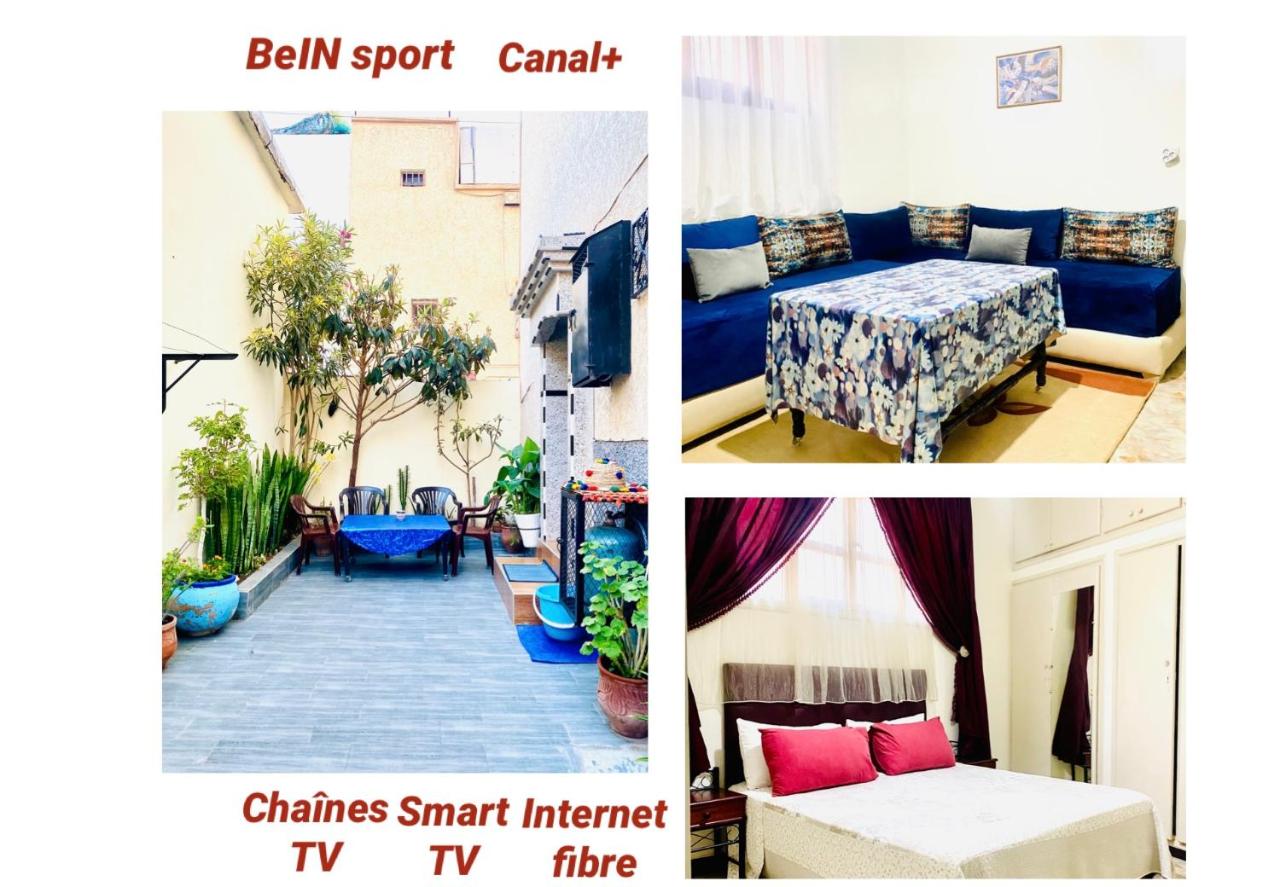 Appartement avec patio au centre ville, bien équipé, Fibre haut débit - B&B Agadir