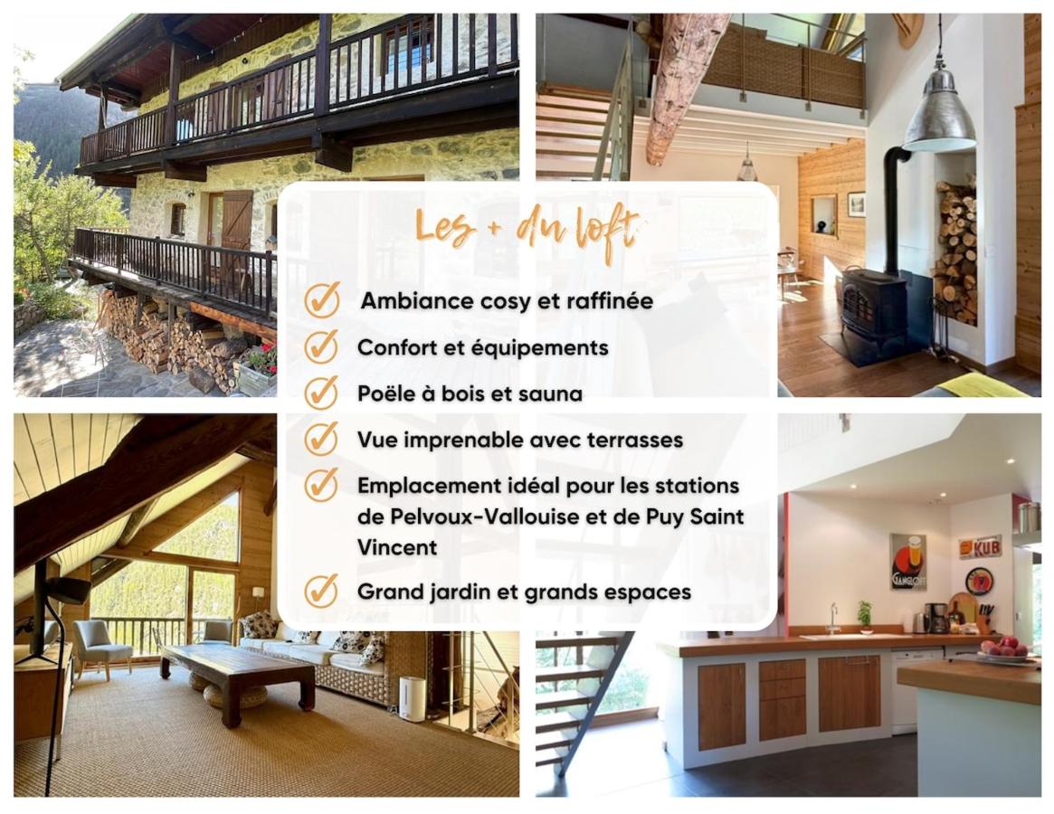 Loft d exception poele à bois et sauna, Vallouise Pelvoux, Puy Saint Vincent - Bed and Breakfast Le Poët