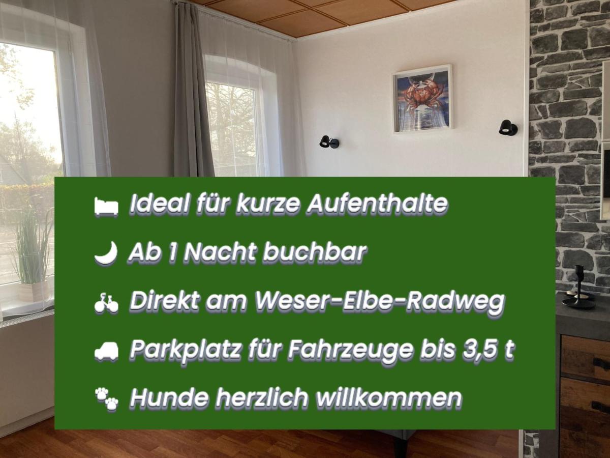 Haus Krabbe Zimmer ohne Küche, zentral gelegen zwischen Cuxhaven und Bremerhaven, Unterstellmöglichkeit für Fahrräder und E-Bikes, hauseigener Parkplatz, Hunde kostenfrei willkommen - Ferienwohnung Wremen